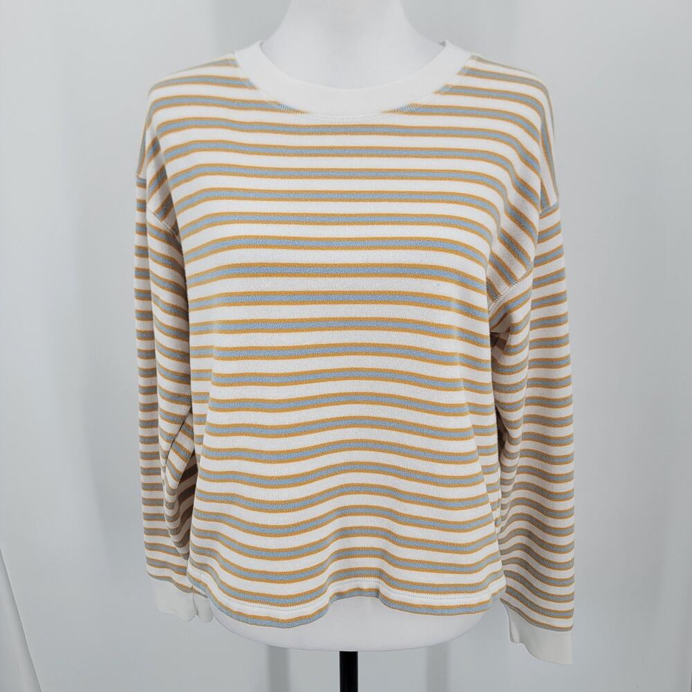American Eagle Sweatshirt Womens Small Stripe Ahh-mazingly Soft Crop